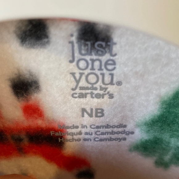 Carter’s Baby Boy Christmas Sleeper Size Newborn NEW - Picture 5 of 6